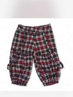 Avant-Punk Strappy Plaid Bloomers